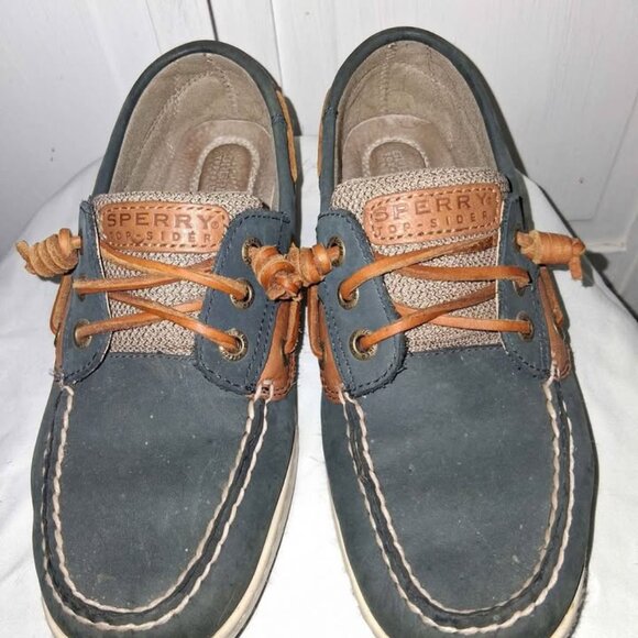 Sperry Leather Denim Size 7 - Picture 3 of 4